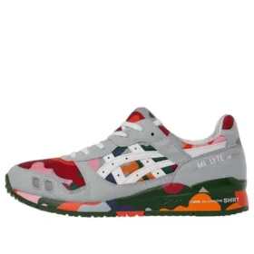 Asics x COMME des GARCONS Shirt Gel-Lyte 3 “Gri Kırmızı Çok Renkli”