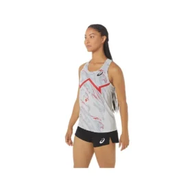 CJ-Line Light Singlet “Buzul Grisi Elektrik Kırmızısı”