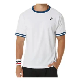Classic Kısa Kollu Üst Giyim “White Blue”