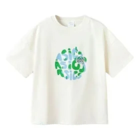 Earth Theme Logo T-Shirt “Beyaz”