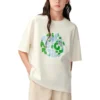 Earth Theme Logo T-Shirt “Beyaz”