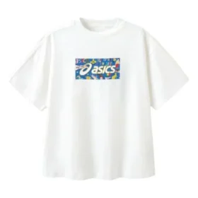 Logo Baskılı Tişört “Beyaz Mavi”